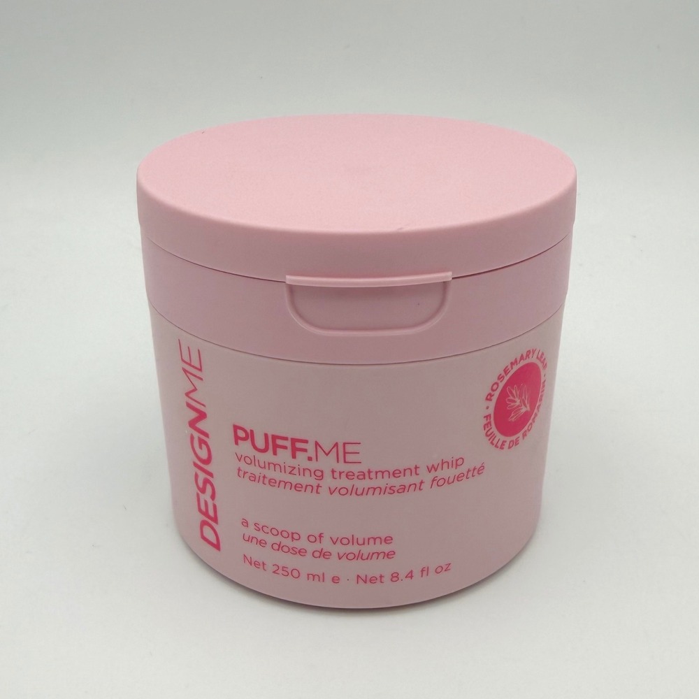 DESIGNME PUFF.ME Volumizing Treatment Whip 250ml 8.4 fl oz Rosemary Leaf Pink